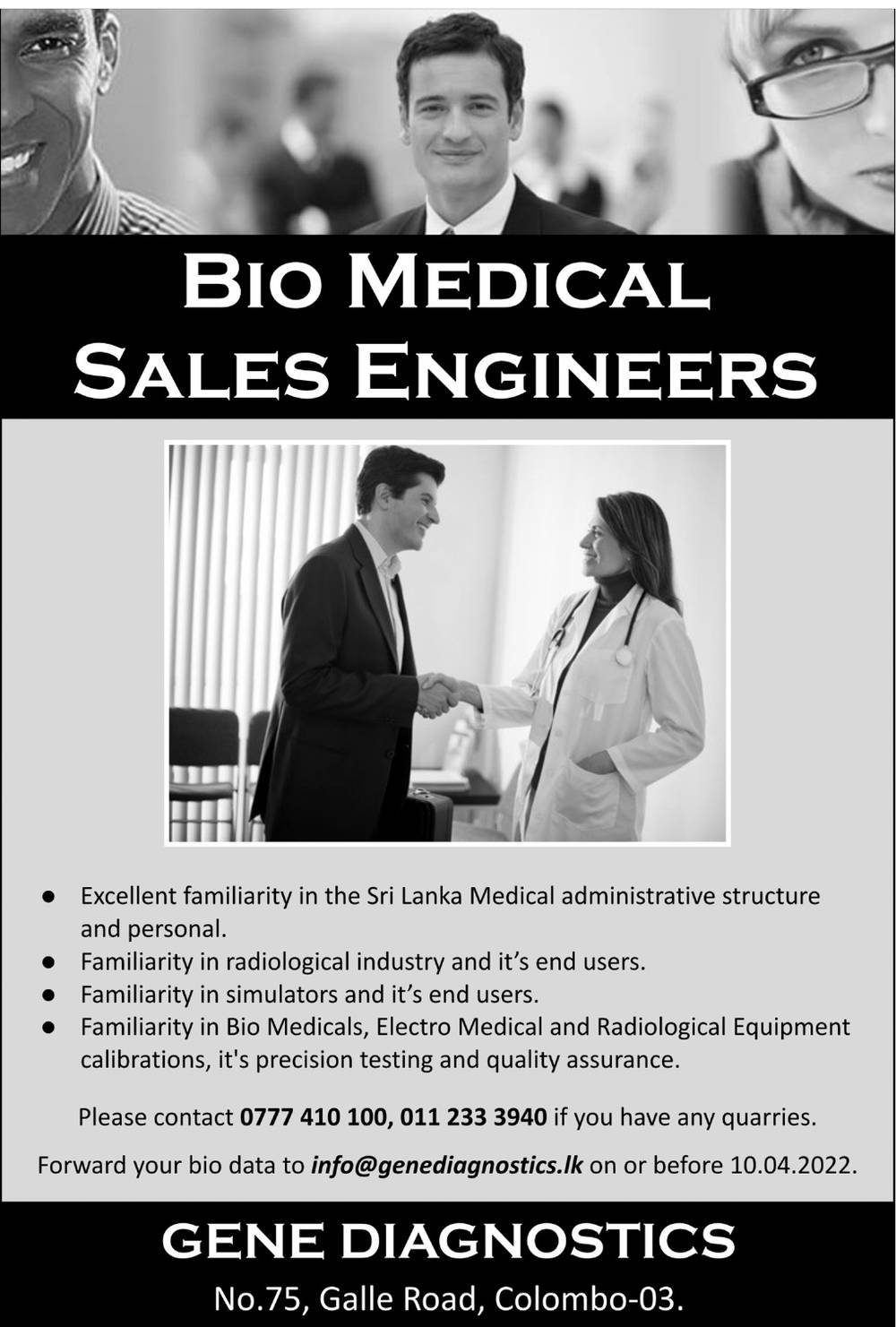 You are currently viewing Bio Medical Sales Engineers