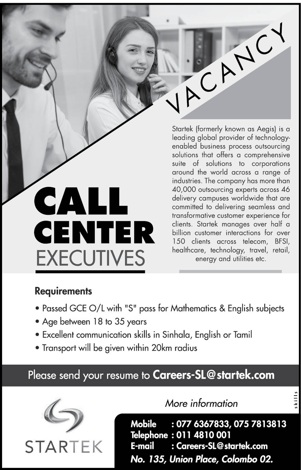 You are currently viewing Call Center Executive