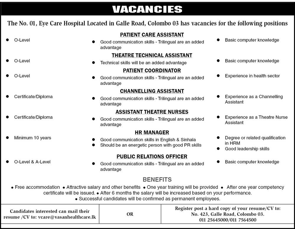 You are currently viewing Eye Care Hospital Vacancies
