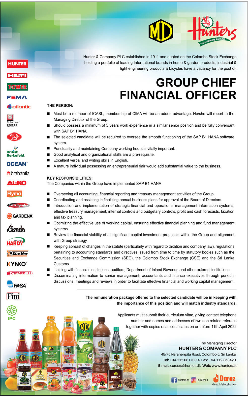 You are currently viewing Group Chief Finance Officer