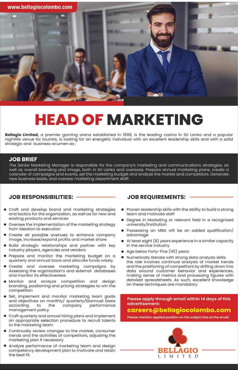 You are currently viewing Head of Marketing