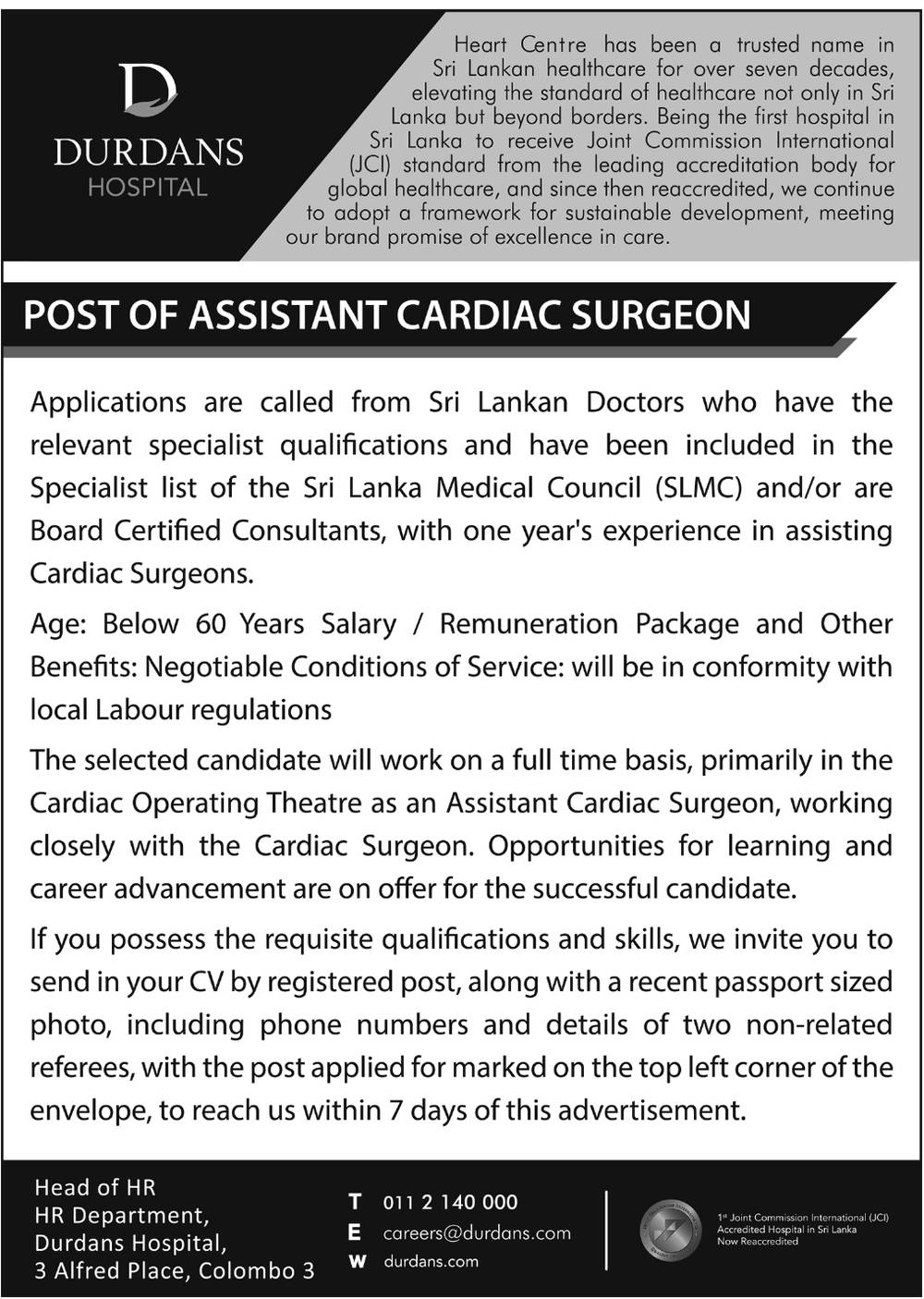 You are currently viewing Assistant Cardiac Surgeon