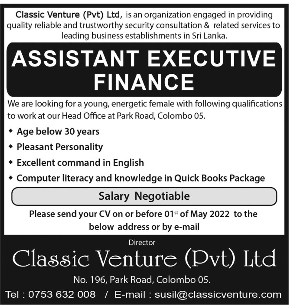 You are currently viewing Assistant Executive Finance