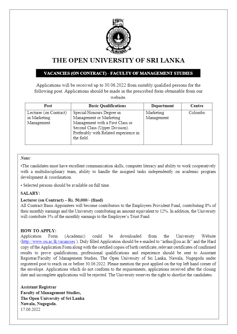 You are currently viewing Lecturer – Marketing Management