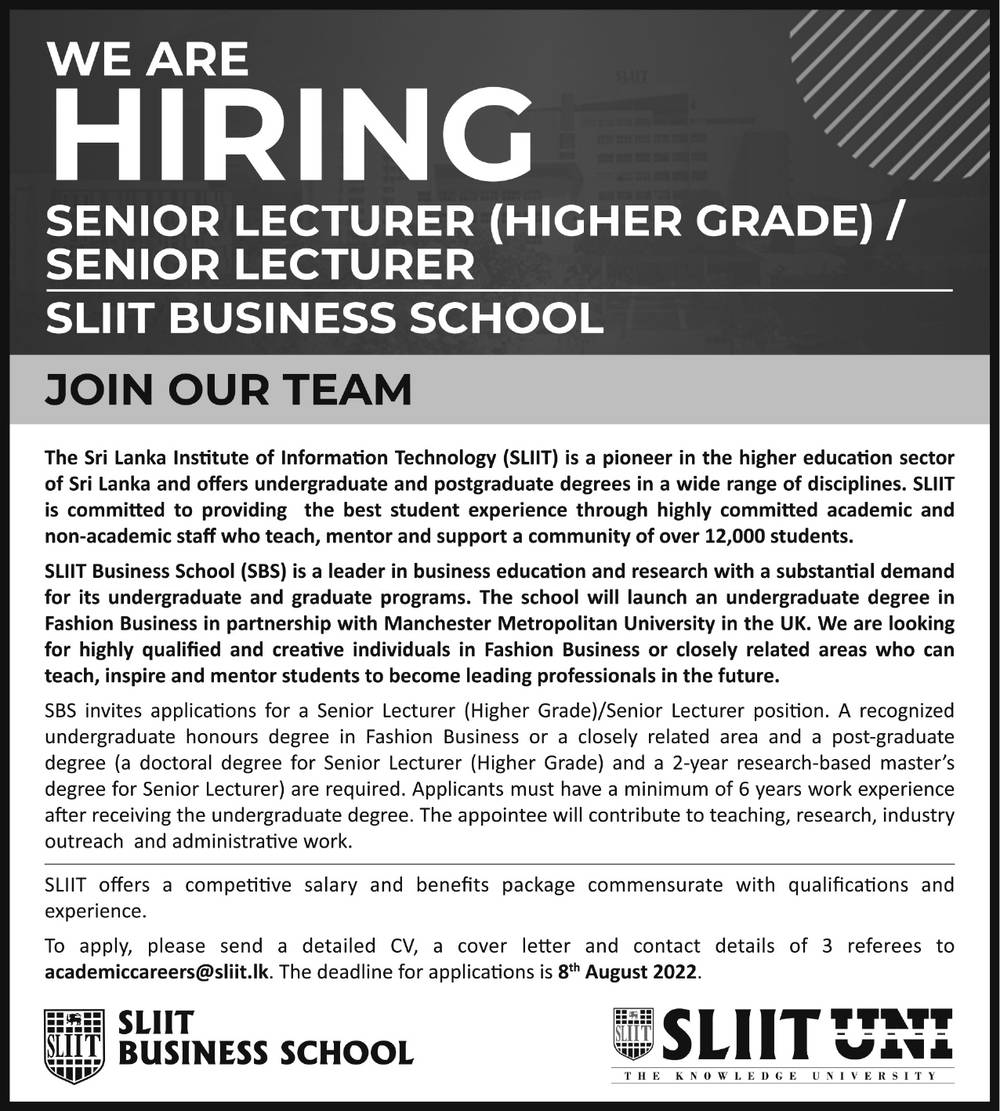 You are currently viewing Senior Lecturer (2)