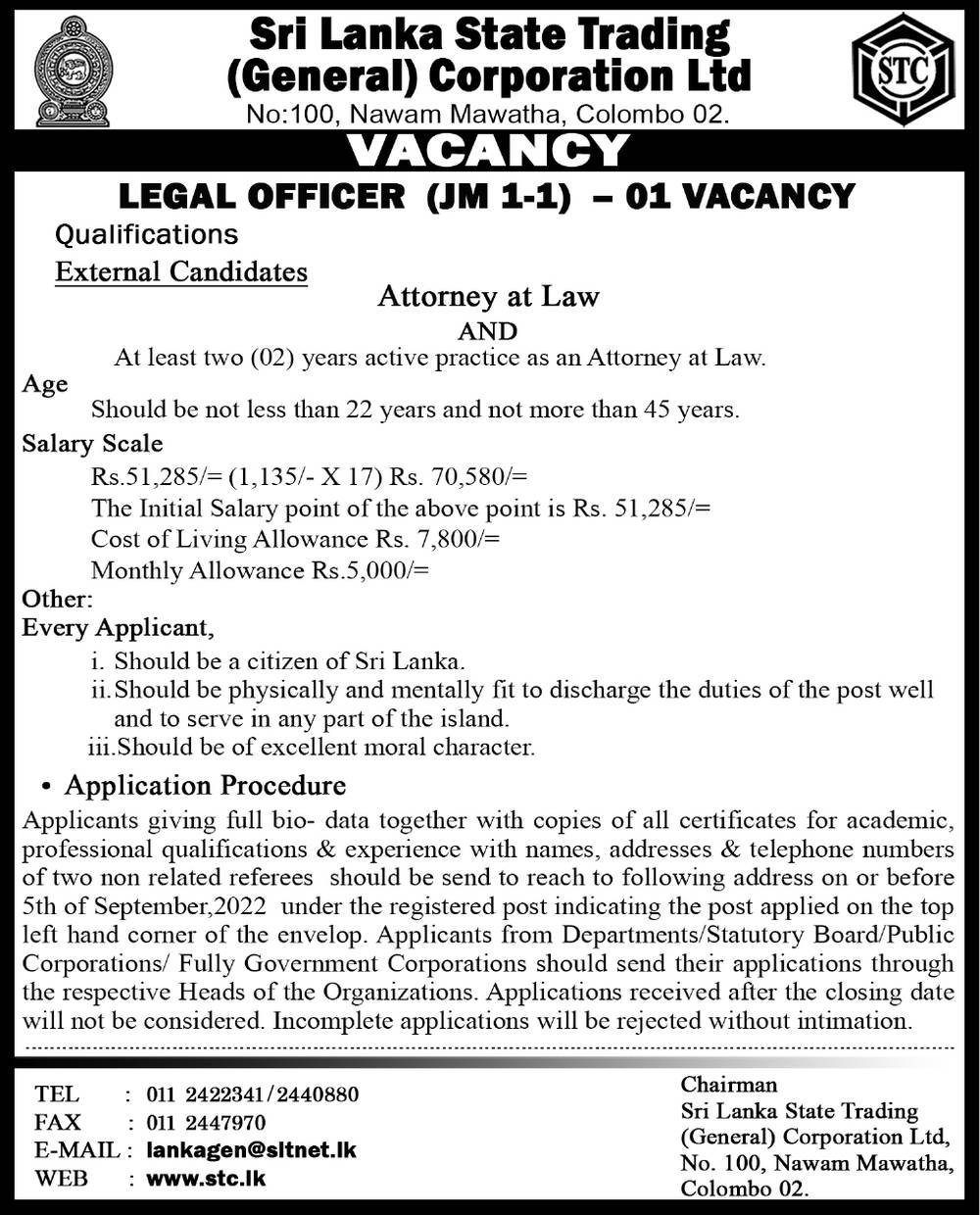 You are currently viewing Legal Officer