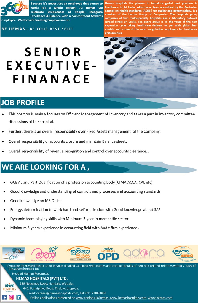 You are currently viewing Senior Executive – Finance