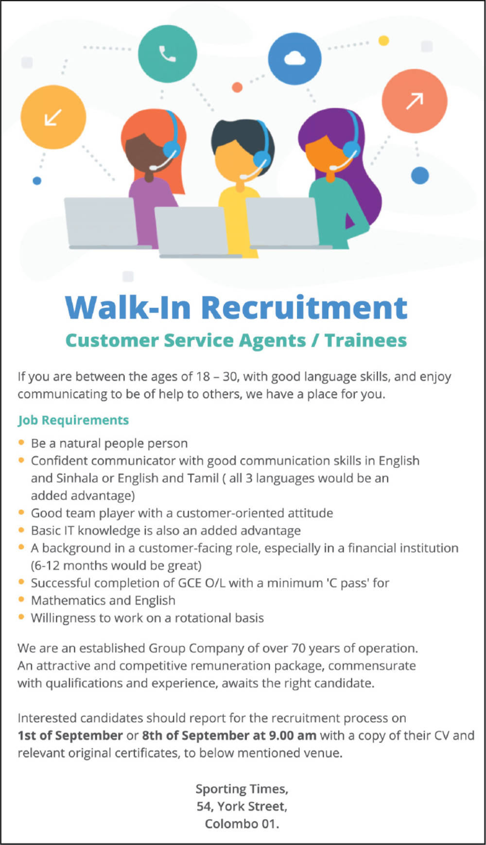 You are currently viewing Customer Service Agent / Trainees