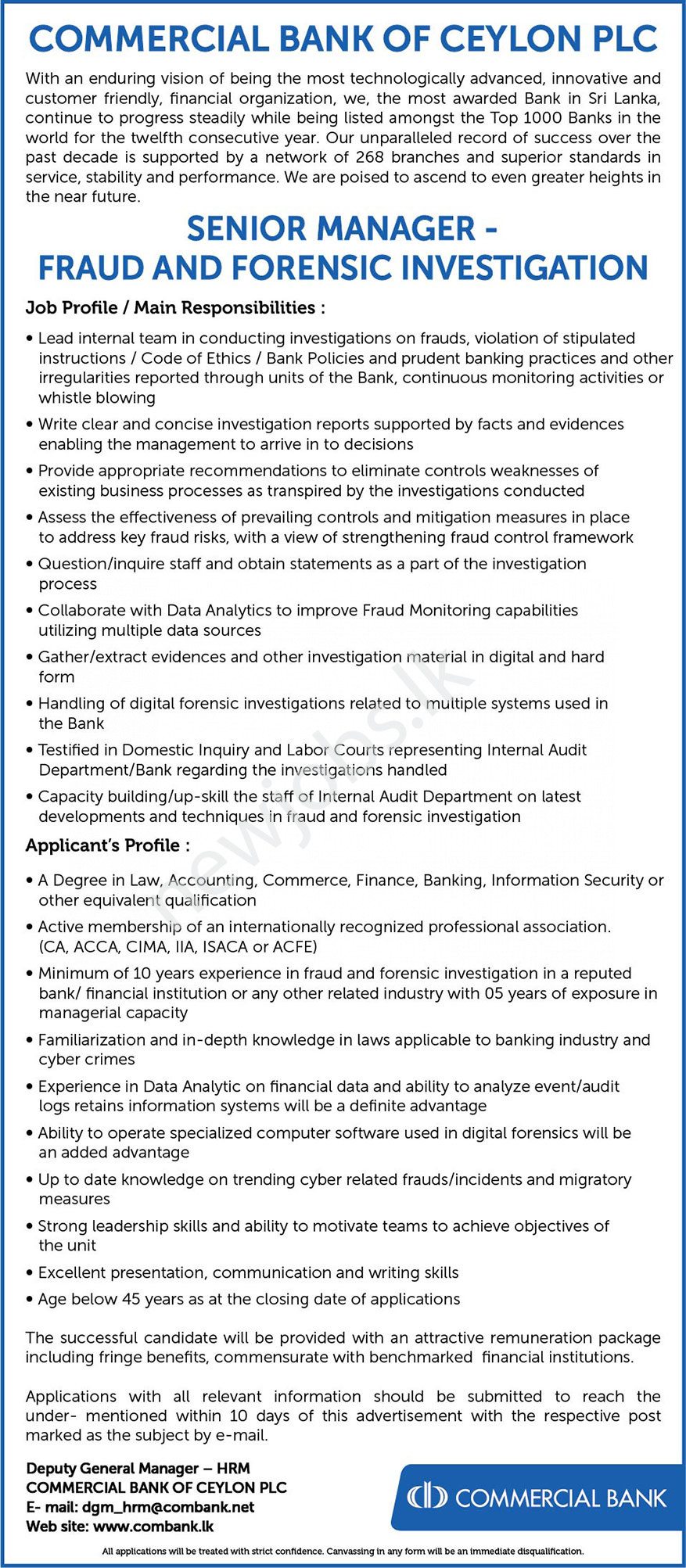You are currently viewing Senior Manager – Fraud and Forensic Investigation