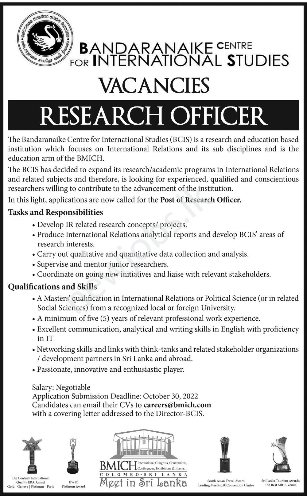 You are currently viewing Research Officer