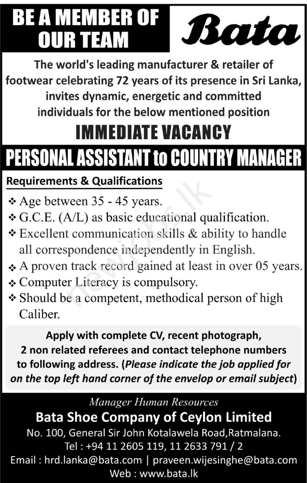You are currently viewing Personal Assistant / Country Manager