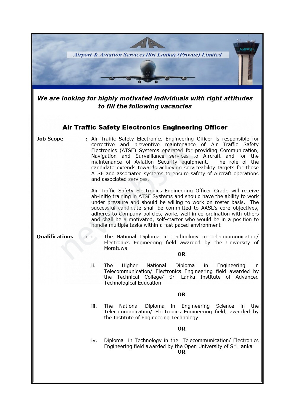 You are currently viewing Air Traffic Safety Electronics Engineering Officer
