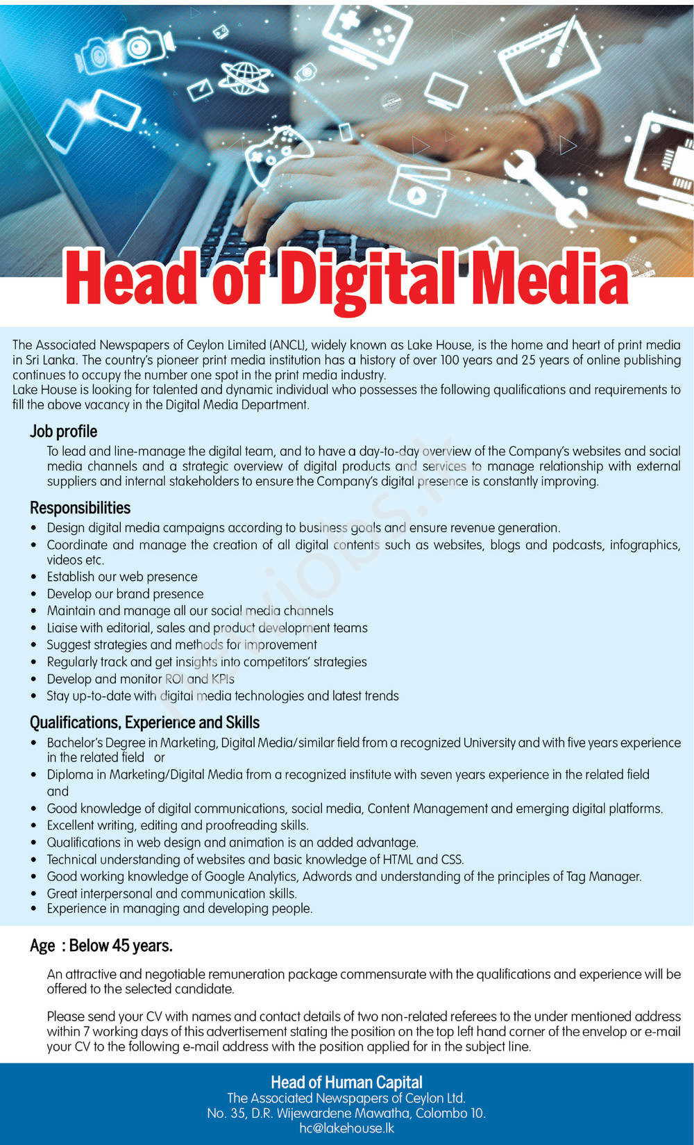 You are currently viewing Head of Digital Media
