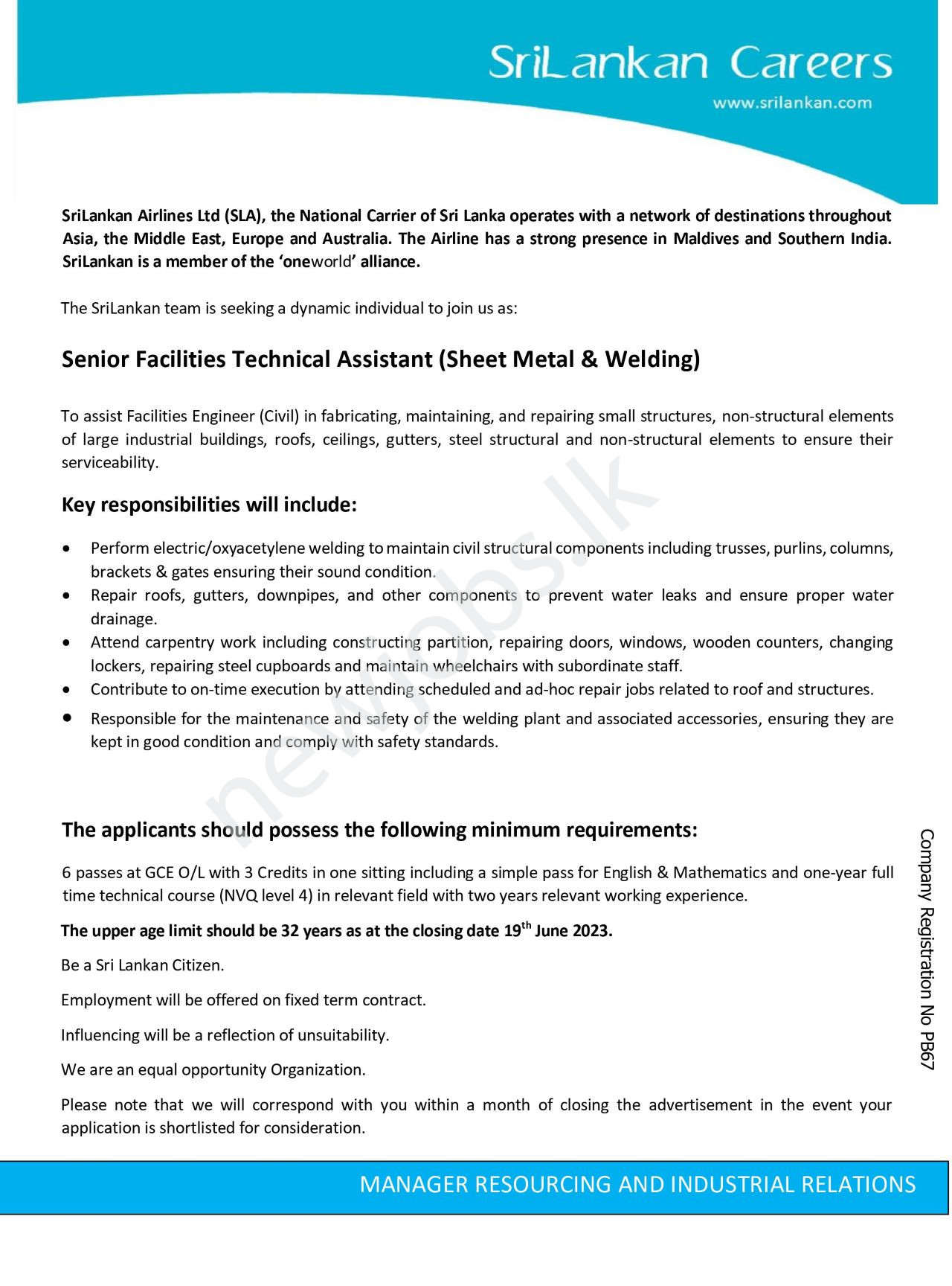 You are currently viewing Senior Facilities Technical Assistant