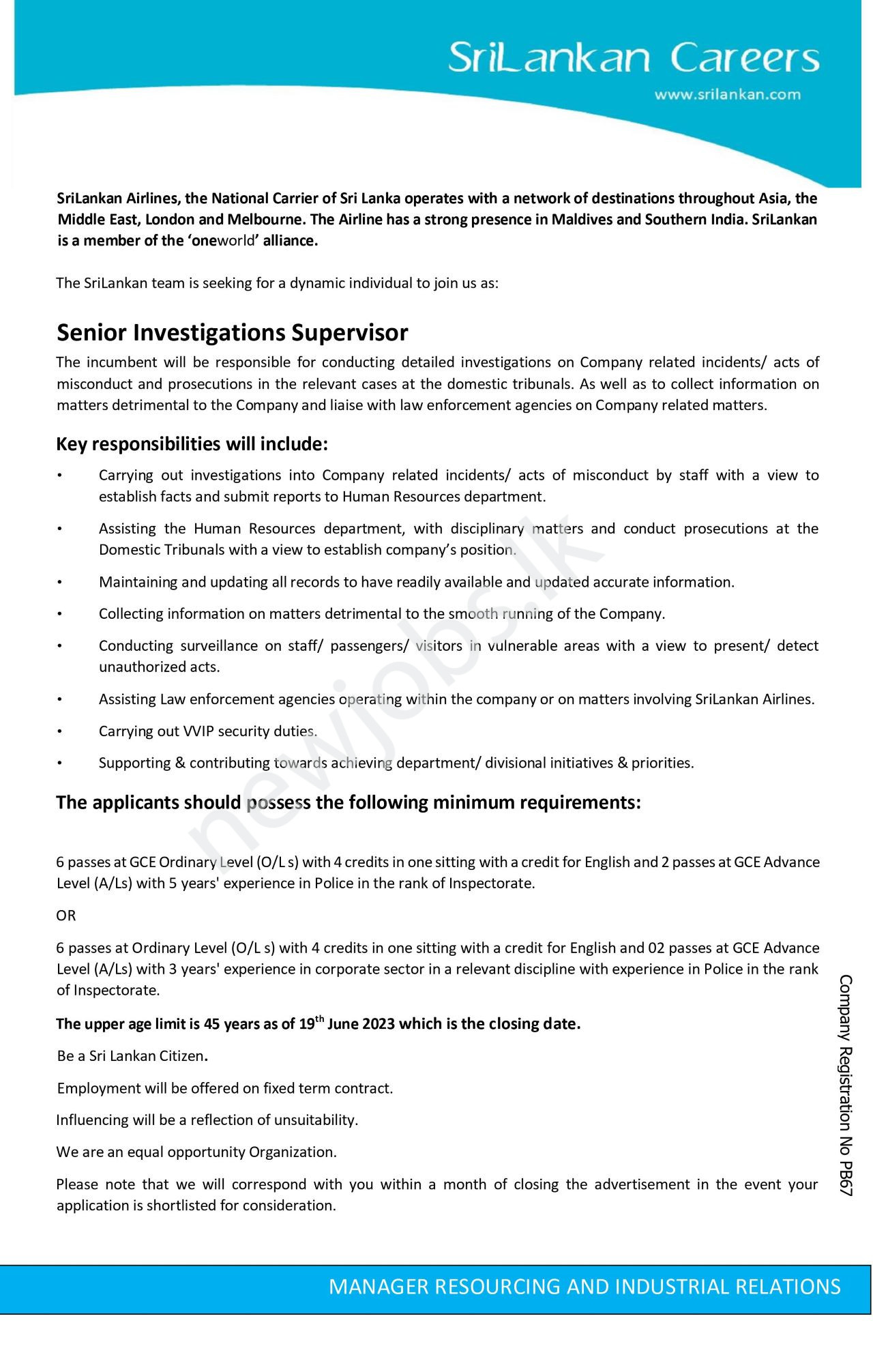 You are currently viewing Senior Investigations Supervisor
