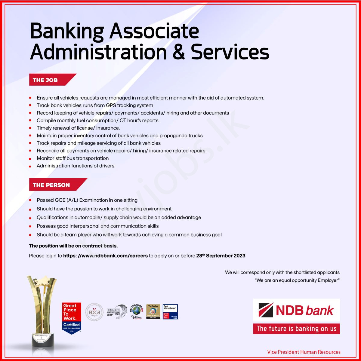 You are currently viewing Banking Associate