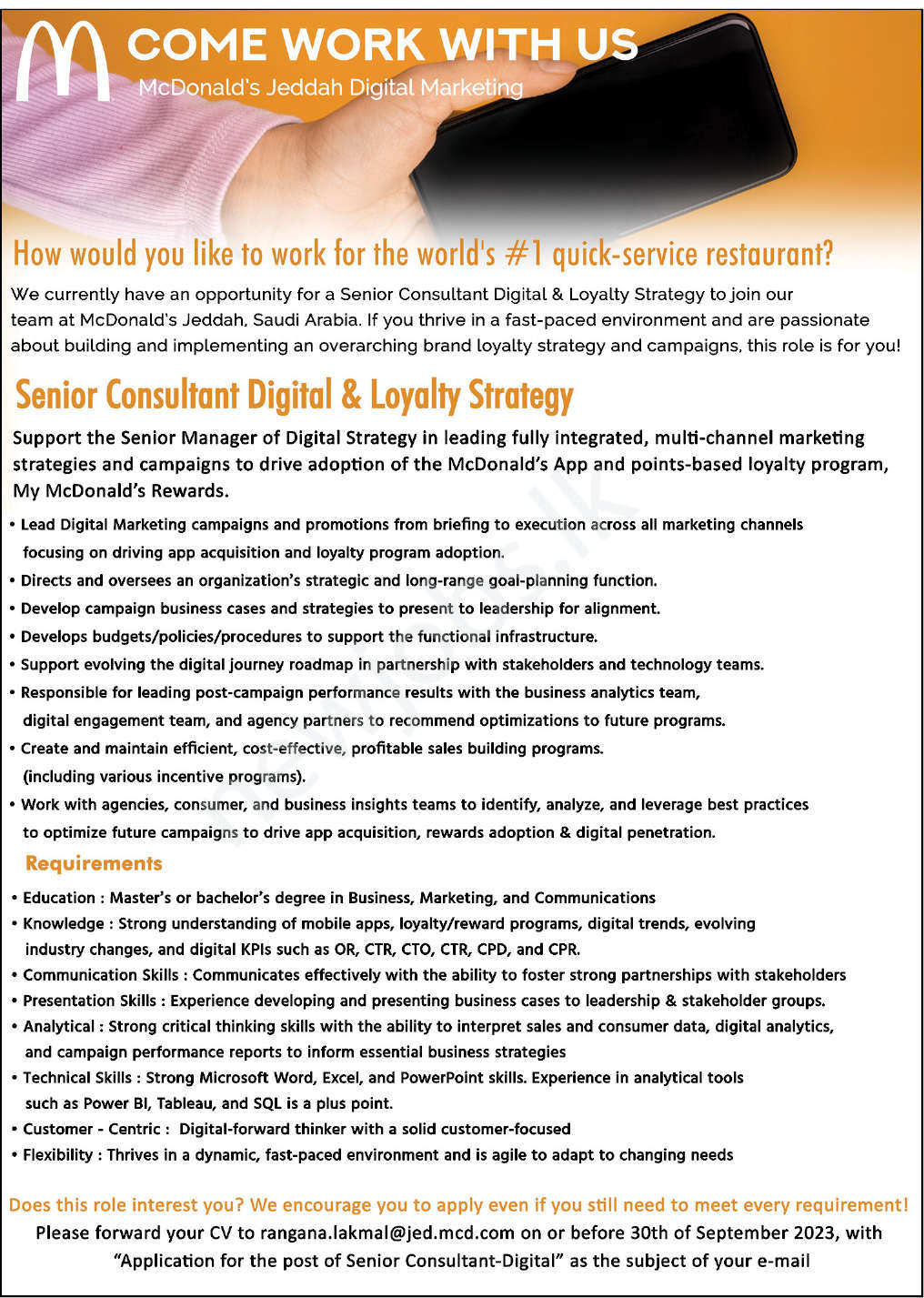 You are currently viewing Senior Consultant Digital & Loyalty Strategy