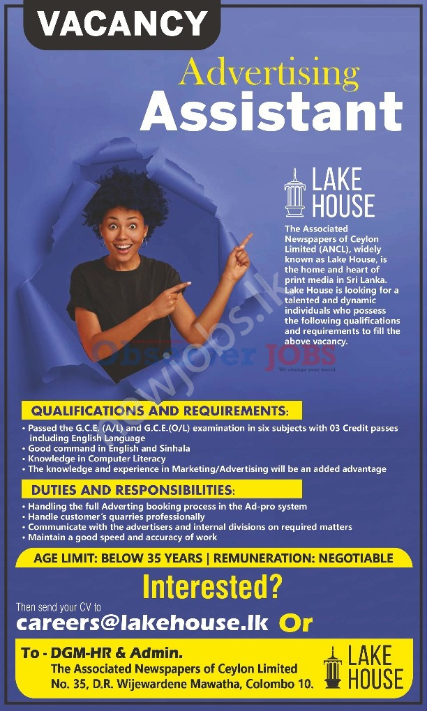 You are currently viewing Advertising Assistant – Lake House