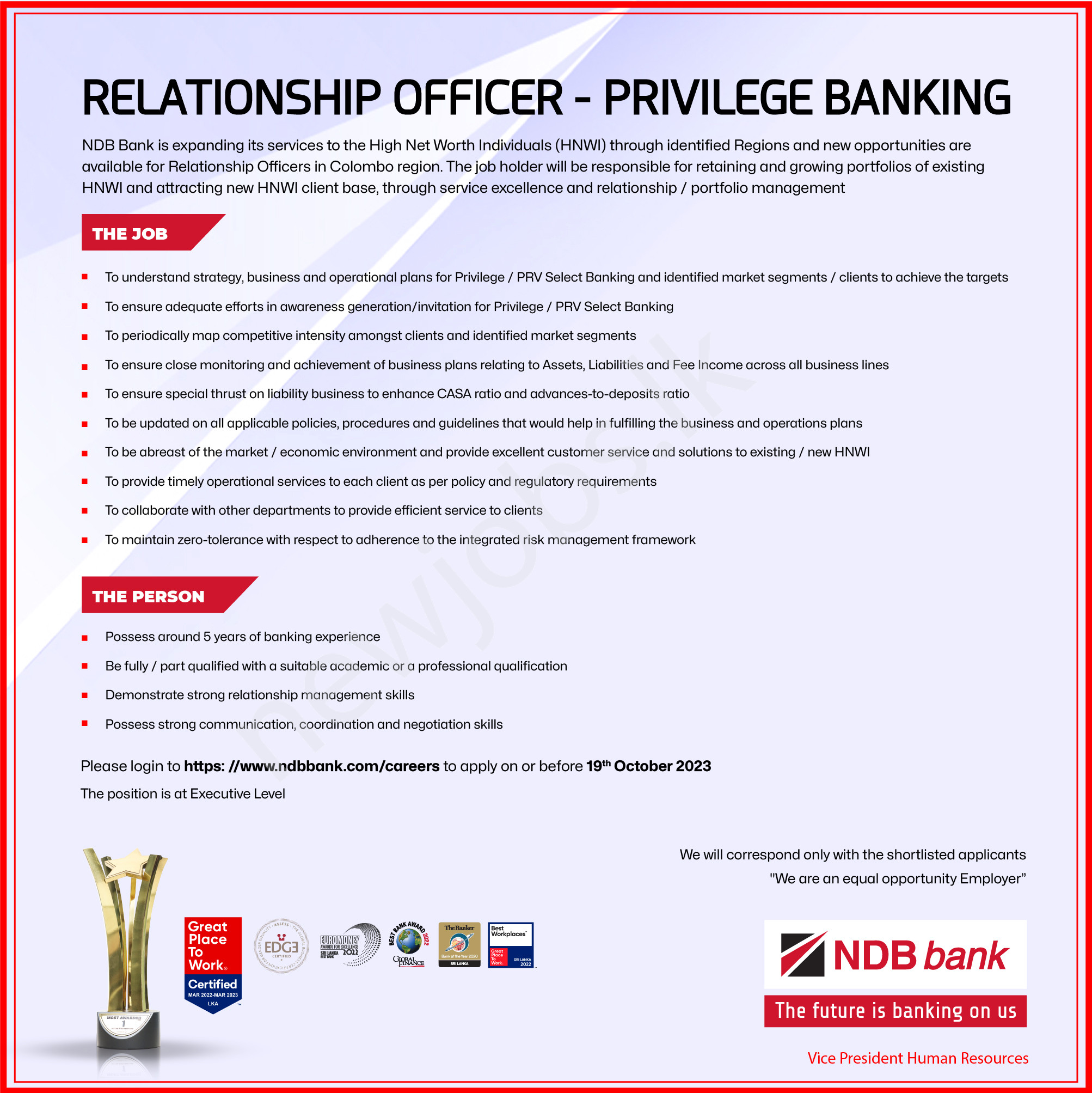 You are currently viewing Relationship Officer 