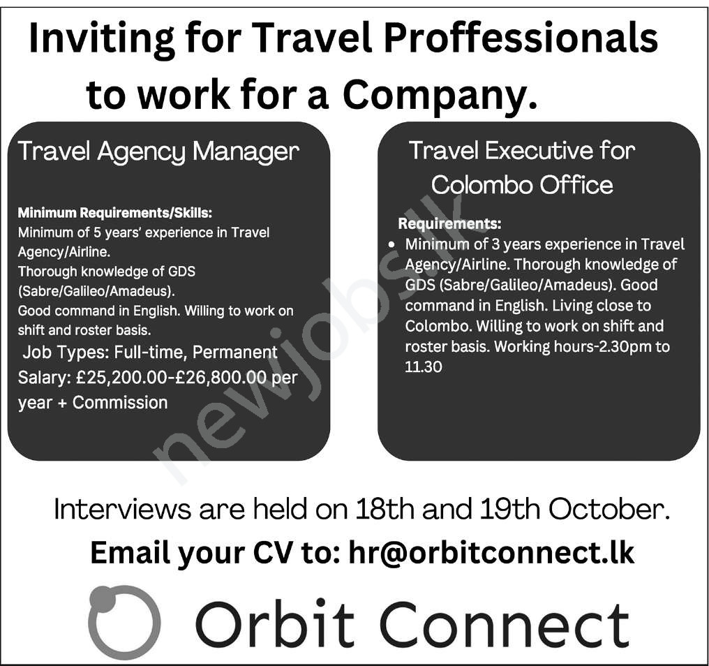 You are currently viewing Travel Executive For Colombo Office