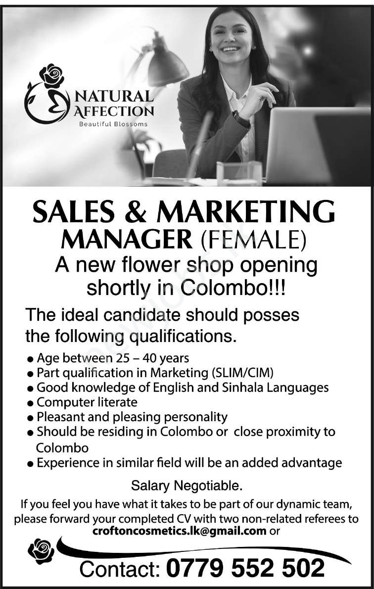 You are currently viewing Sales & Marketing Manager
