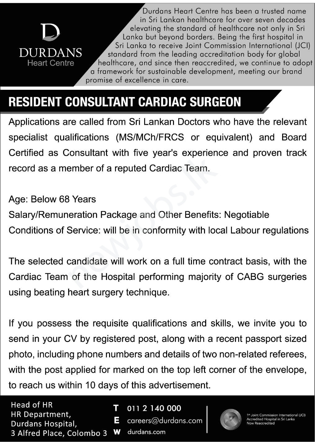 You are currently viewing Resident Consultant Cardiac Sergeon