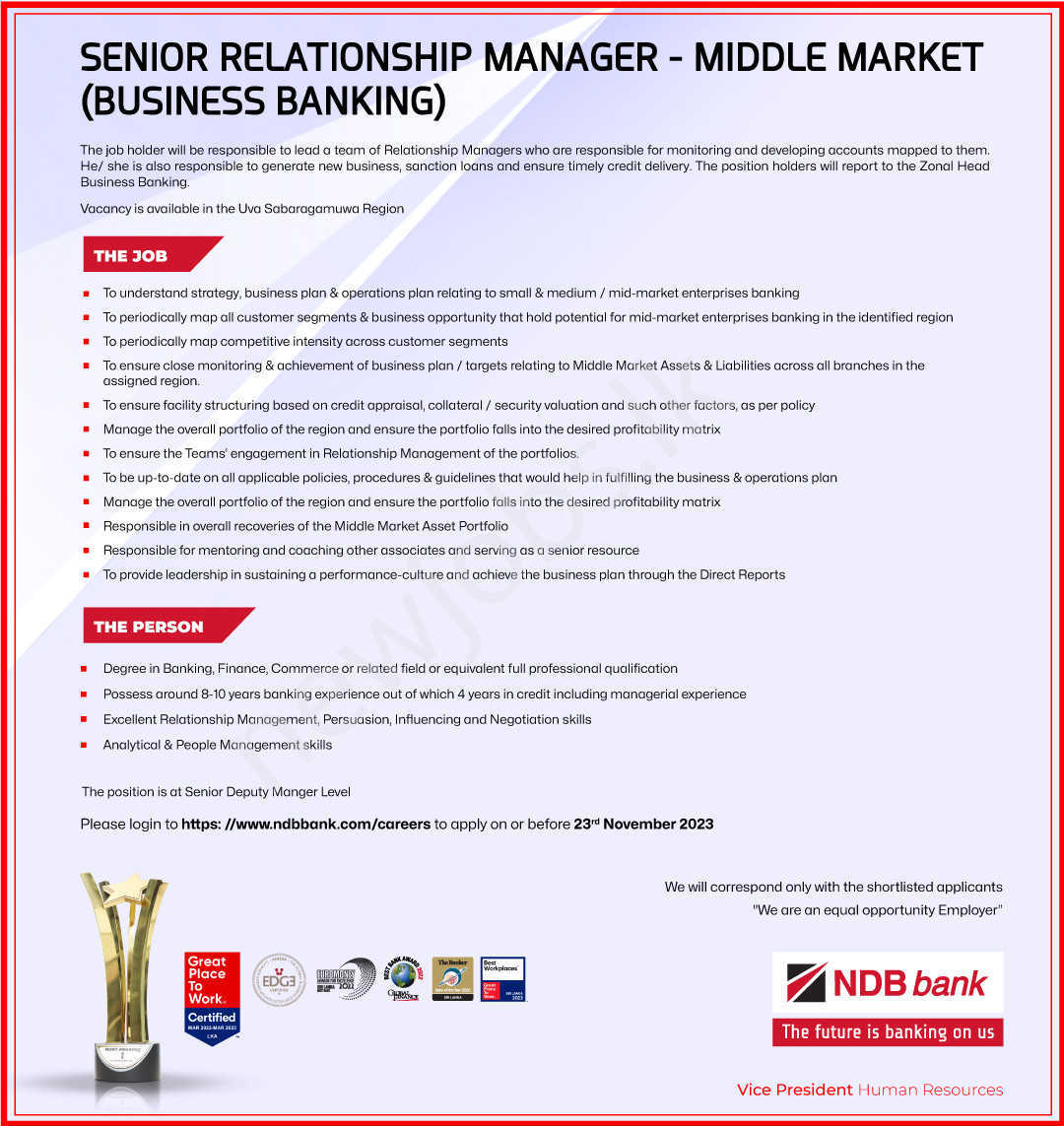 You are currently viewing Senior Relationship Manager