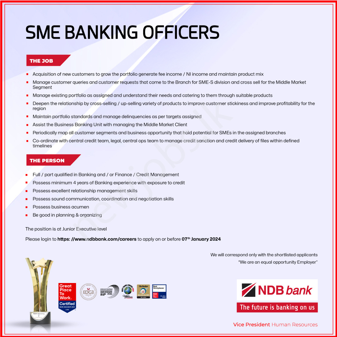 You are currently viewing SME Banking Officer