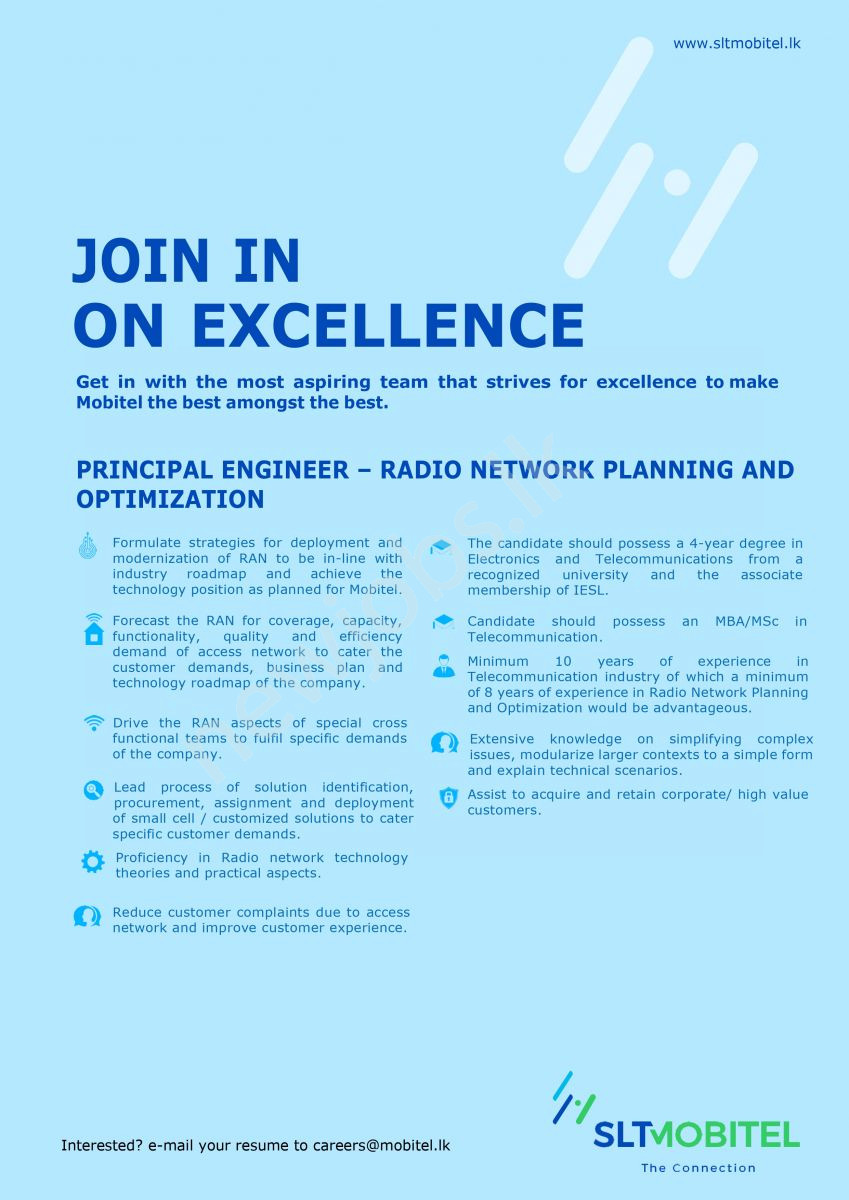 You are currently viewing Principal Engineer – Radio Network Planning and Optimization