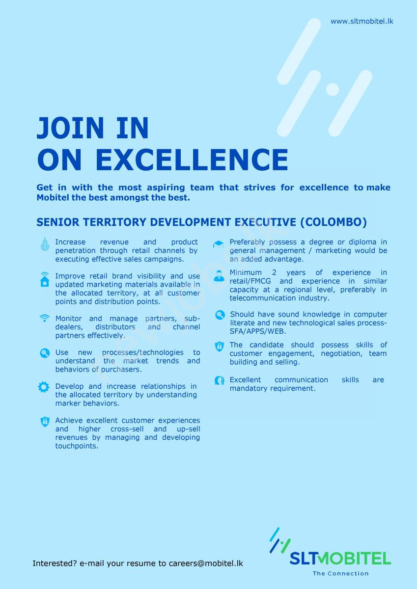 You are currently viewing Senior Territory Development Executive-Colombo