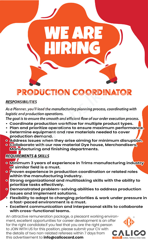 You are currently viewing Production Coordinator