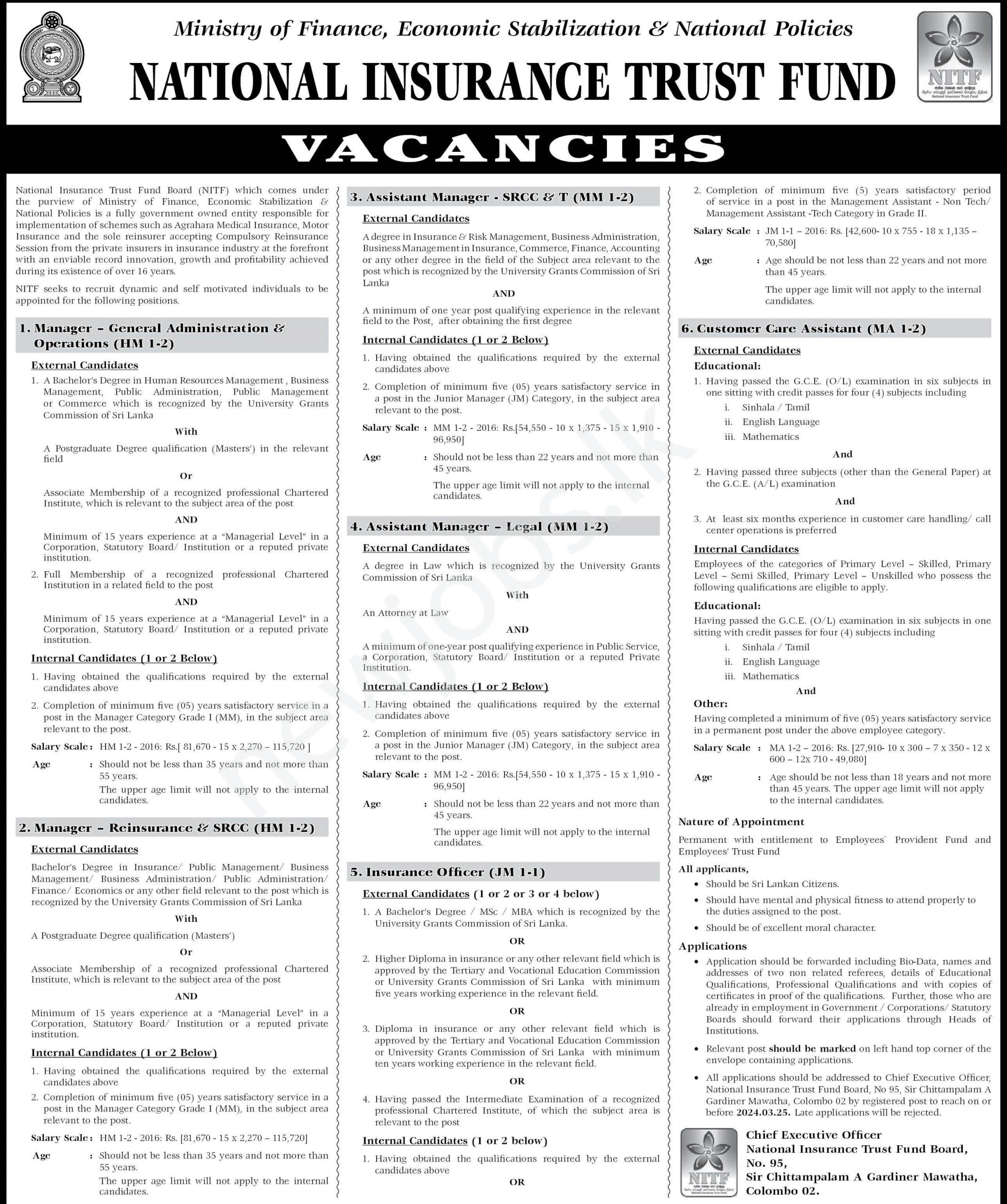 You are currently viewing Assistant Manager – SRCC & T
