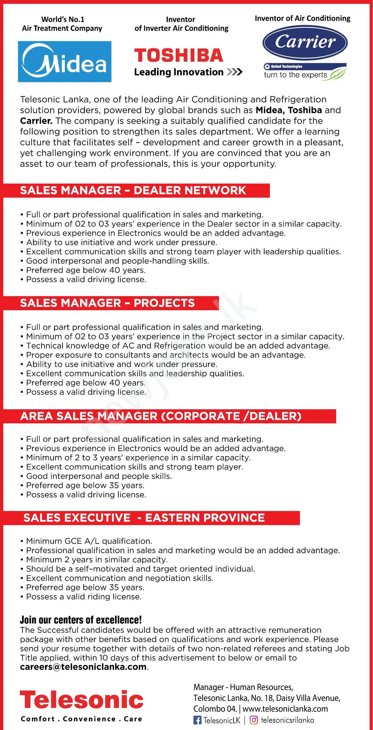 You are currently viewing Area Sales Manager
